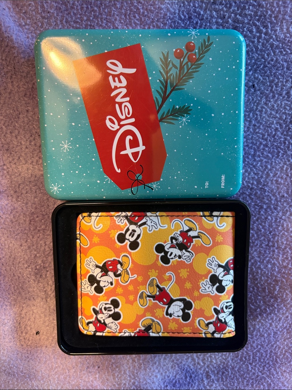 Disney Yellow and Teal Mickey Mouse wallets